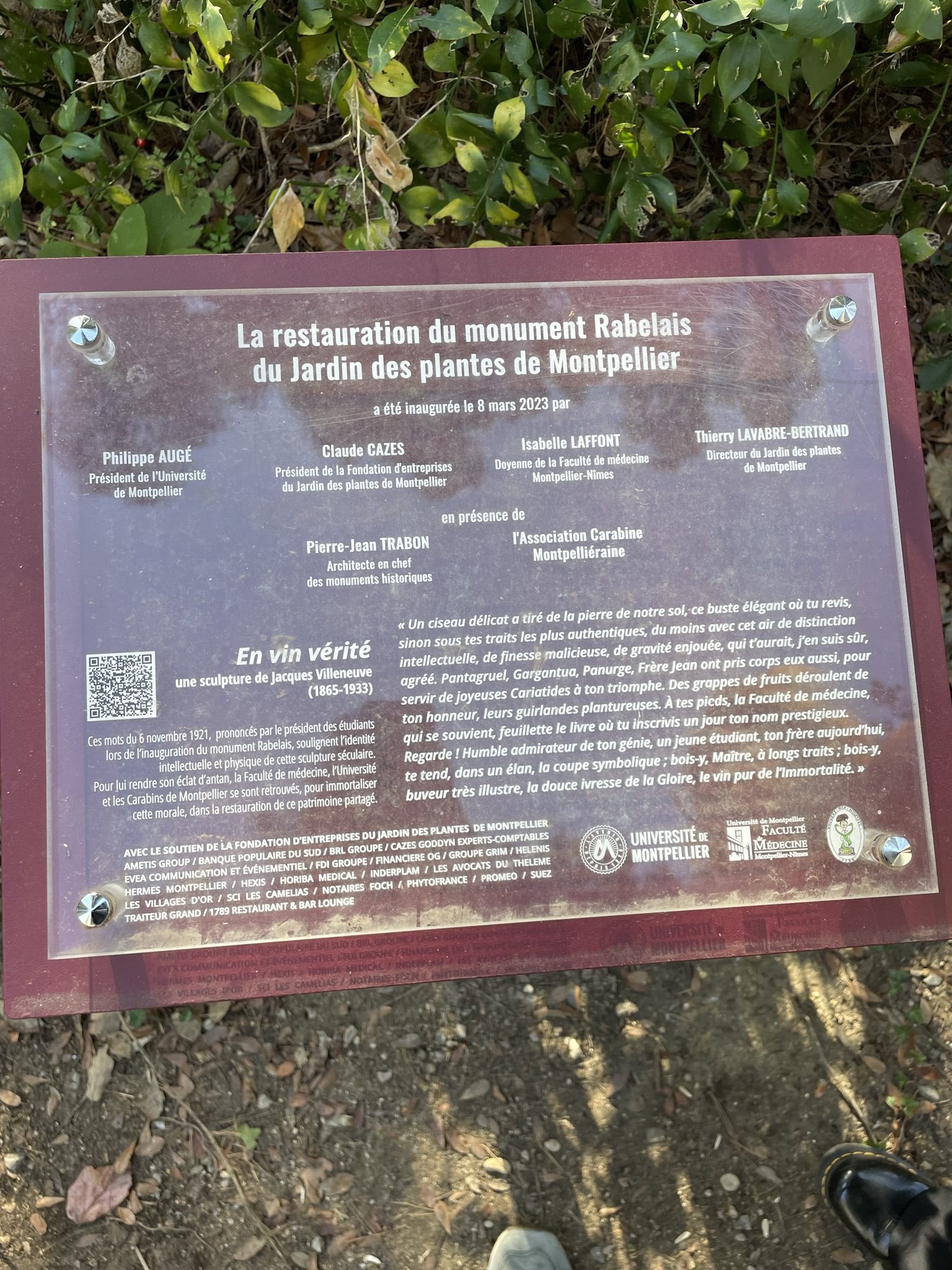 Francois Rabelais' monument, Jardin des Plantes, Montpellier (by Andrea Angelucci) - 02.JPEG